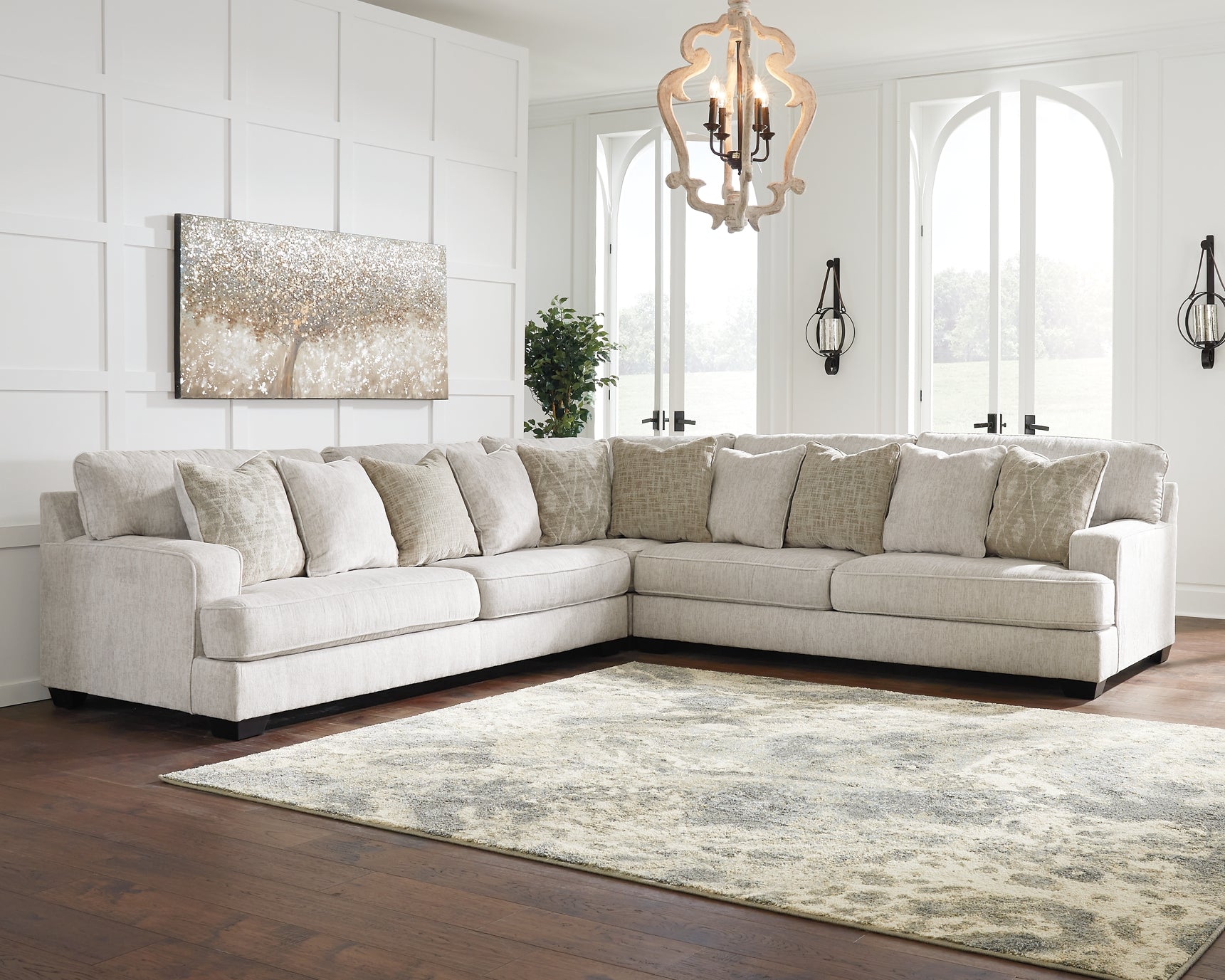 Rawcliffe 5 Piece Sectional - Parchment
