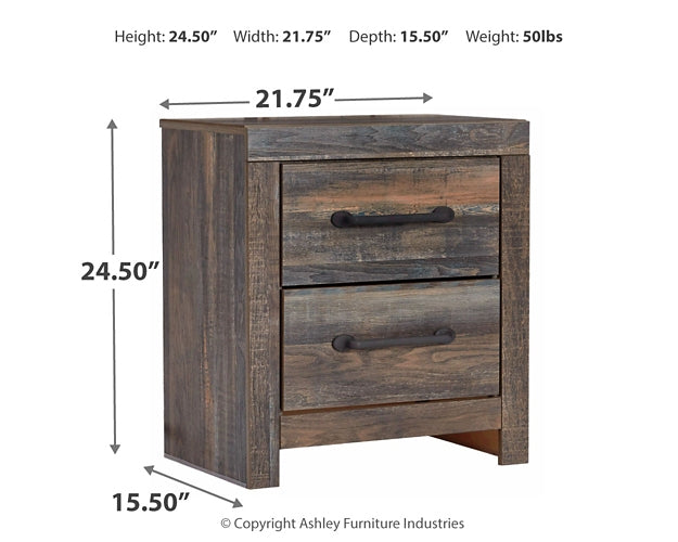 Drystan Panel Bed With Mirrored Dresser, Chest And Nightstand
