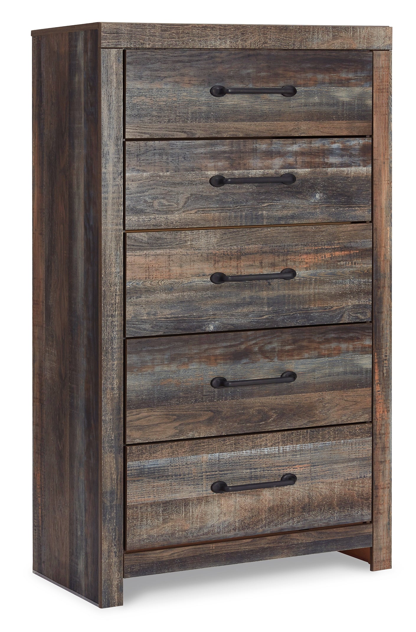 Drystan Panel Bed With Mirrored Dresser, Chest And Nightstand