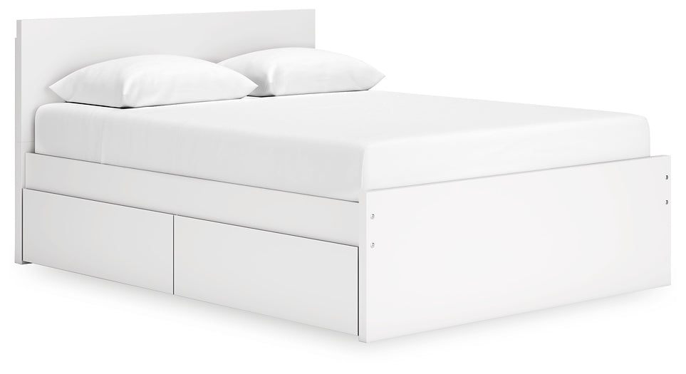 Onita Panel Platform Bed With 1 Side Storage