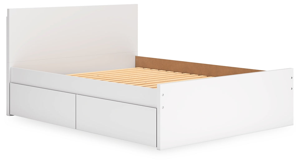 Onita Panel Platform Bed With 1 Side Storage
