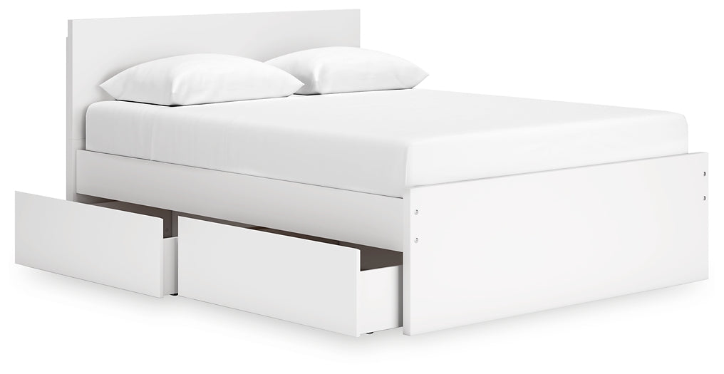 Onita Panel Platform Bed With 1 Side Storage