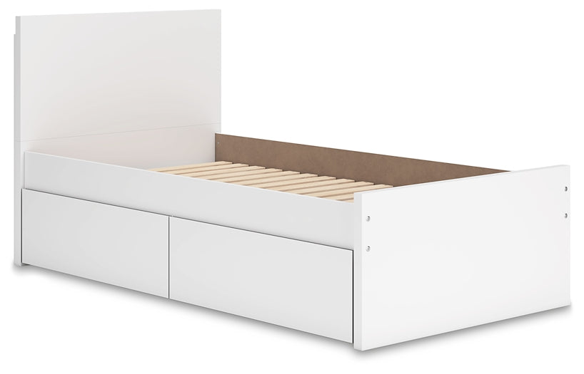 Onita Panel Platform Bed With 1 Side Storage