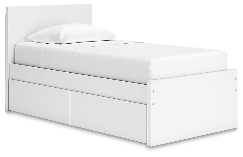 Onita Panel Platform Bed With 1 Side Storage