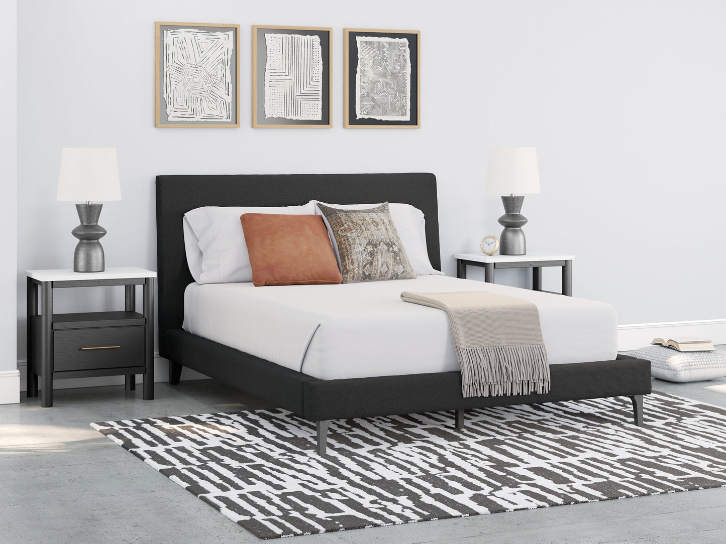 Cadmori Uph Bed W/Roll Slats