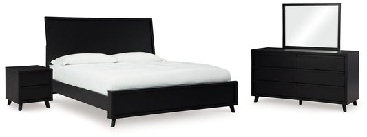 Danziar Queen Panel Bed, Dresser, Mirror and Nightstand
