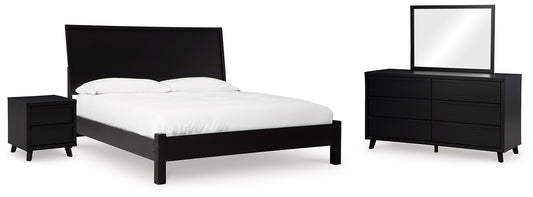 Danziar King Panel Bed, Dresser, Mirror and Nightstand