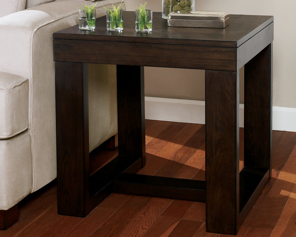 Signature Design by Ashley Watson Mid-Century Rectangular Sofa Table, Dark  Brown : : Home