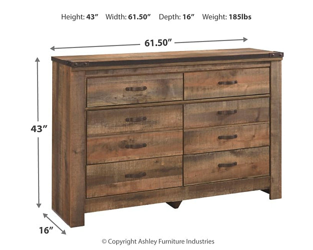 Trinell Six Drawer Dresser