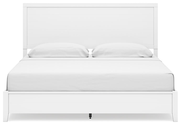 Binterglen King Panel Bed with Mirrored Dresser