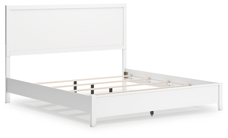 Binterglen King Panel Bed with Mirrored Dresser, Chest and 2 Nightstands
