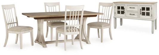 Shaybrock Dining Table and 4 Chairs with Storage