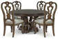 Maylee Dining Table and 4 Chairs with Storage