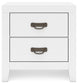 Binterglen Twin Panel Bed with Mirrored Dresser and 2 Nightstands