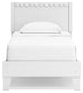 Hallityn Twin Panel Platform Bed with Nightstand