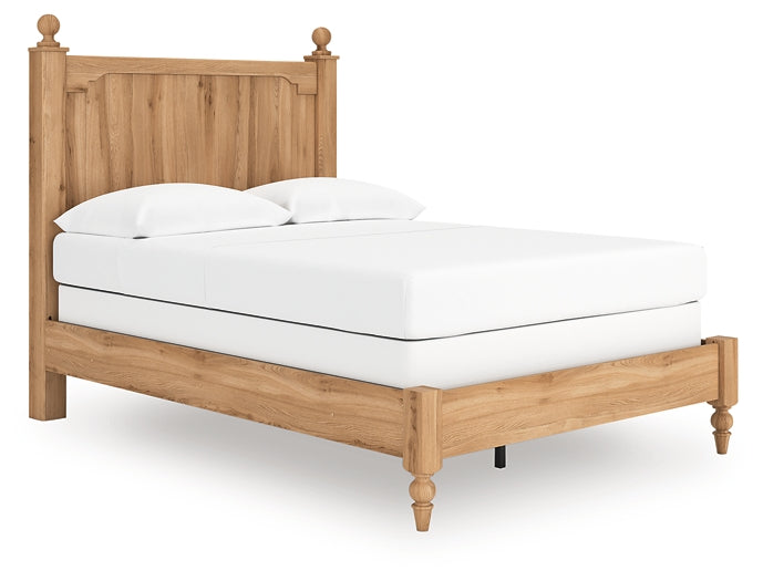 Aleaport Full Panel Bed with Mirrored Dresser