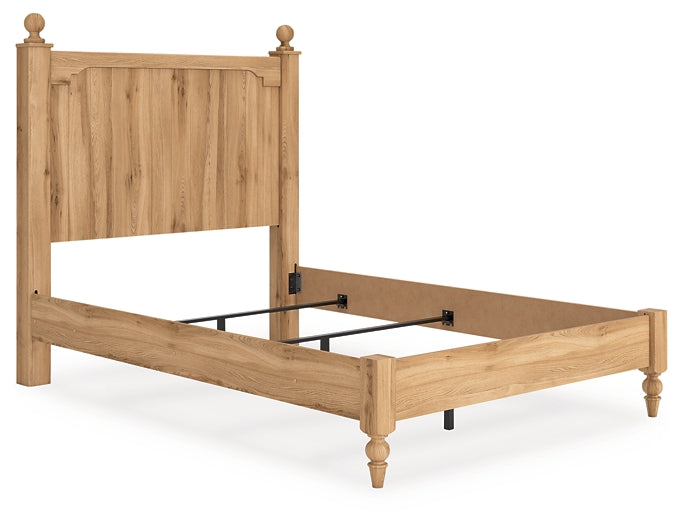 Aleaport Full Panel Bed with Mirrored Dresser
