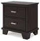 Covetown King Panel Bed with Mirrored Dresser, Chest and Nightstand