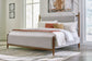 Lyncott Queen Upholstered Bed with Mirrored Dresser, Chest and Nightstand