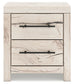 Lawroy King Panel Storage Bed with Mirrored Dresser, Chest and Nightstand