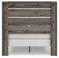 Graystorm Full Panel Bed with Mirrored Dresser, Chest and Nightstand