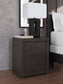Fraluna Queen Panel Storage Bed with Mirrored Dresser and Nightstand