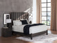 Fraluna King Panel Bed with Mirrored Dresser and Chest