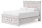Makidern Queen Panel Storage Bed