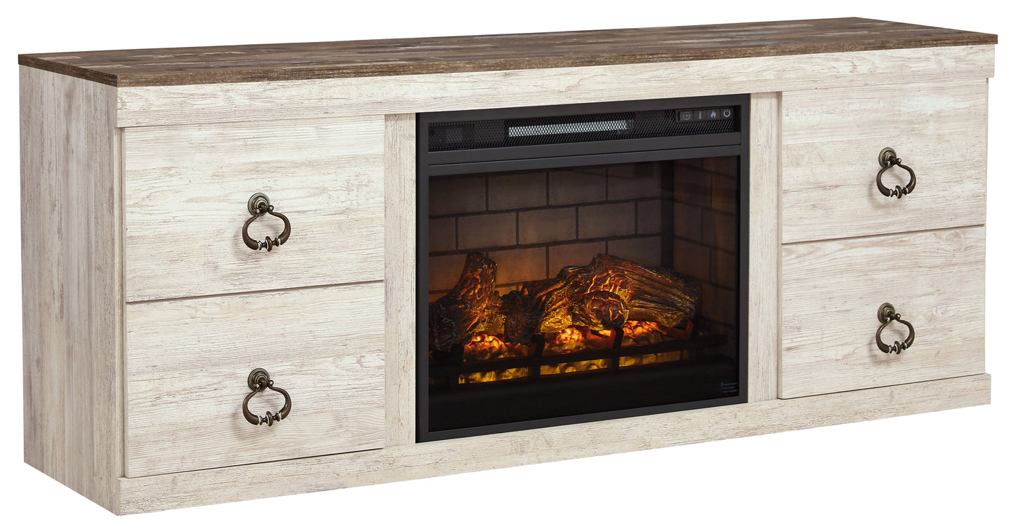 Willowton TV Stand with Electric Fireplace