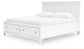 Fortman California King Panel Storage Bed, Dresser, Mirror and Nightstand