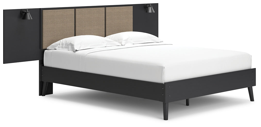 Charlang  Panel Platform Bed With 2 Extensions