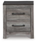 Bronyan Two Drawer Night Stand