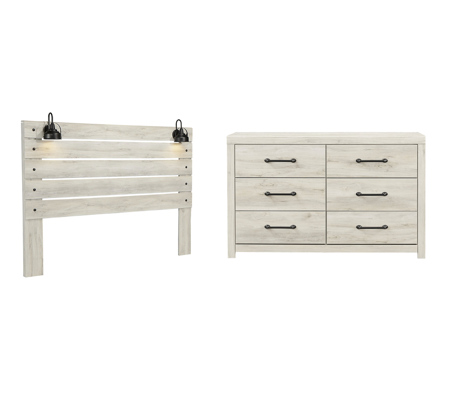 Cambeck  Panel Headboard With Dresser