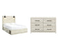 Cambeck  Panel Bed With 2 Storage Drawers With Dresser