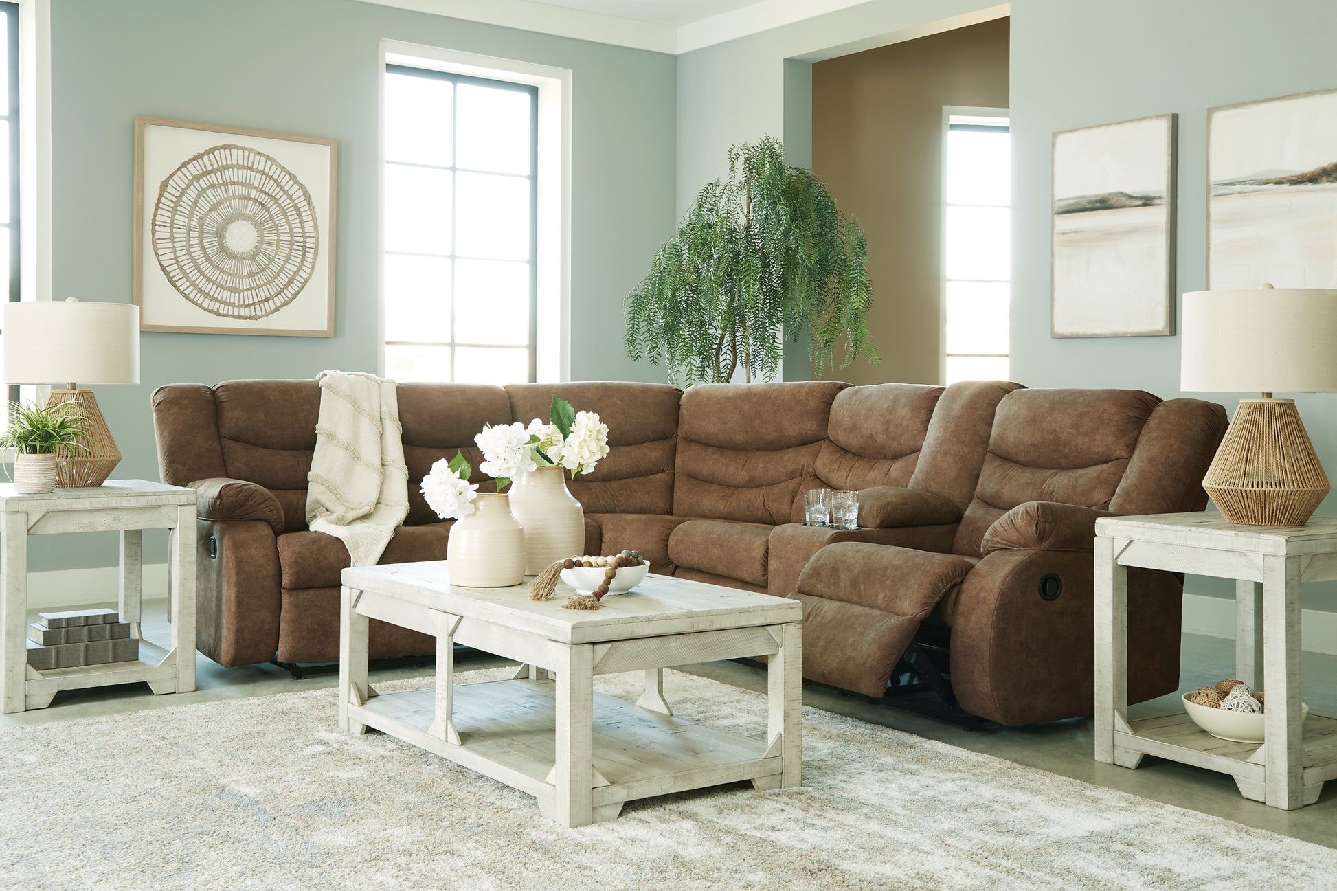 2 piece reclining shop sectional